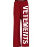 Vetements Printed Cotton-blend Trackpants
