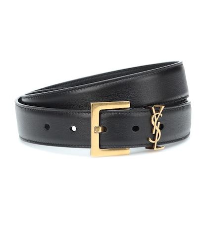 Max Mara Monogram Leather Belt