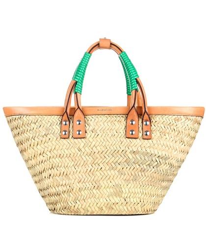 Balenciaga Shopper Bistrot Panier S  Straw Tote