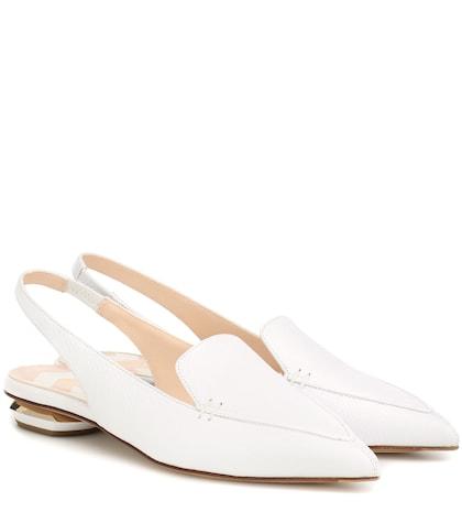 Nicholas Kirkwood Beya Leather Slingback Slippers