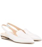 Nicholas Kirkwood Beya Leather Slingback Slippers