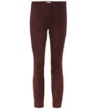 The Row Suede Skinny Pants
