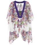 Roberto Cavalli Floral-printed Silk Top