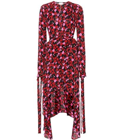 Magda Butrym Gela Floral-printed Silk Dress