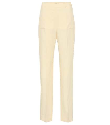 Acne Studios Pia High-rise Wide Linen Pants