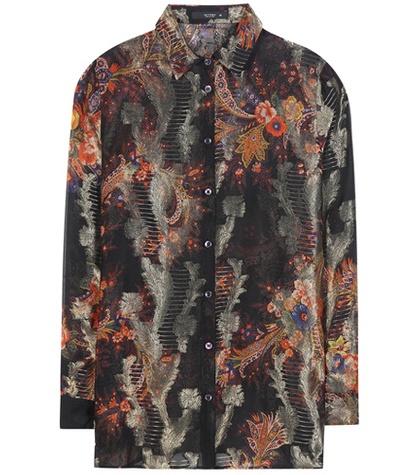 Jw Anderson Silk-blend Jacquard Blouse