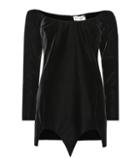 Calvin Klein 205w39nyc Velvet Off-the-shoulder Minidress