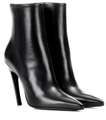 Balenciaga Knife Leather Ankle Boots