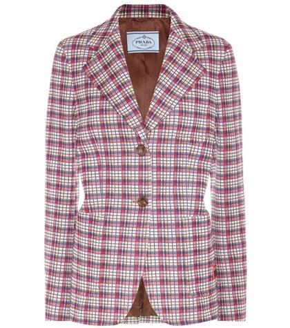 Moncler Gamme Rouge Plaid Blazer
