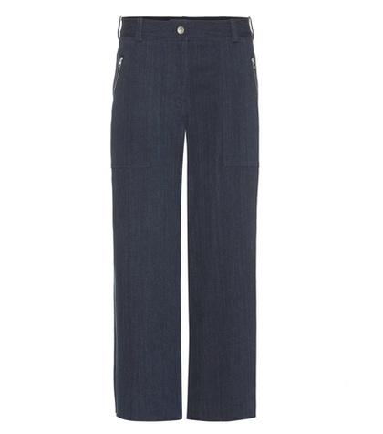 Alexander Mcqueen Grace Wide-legged Cropped Jeans