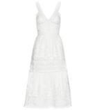 Current/elliott Plunge Neck Prairie Cotton-blend Dress