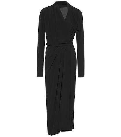 Rick Owens Silk-blend Crêpe Wrap Dress