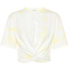 Ganni Cropped Cotton T-shirt