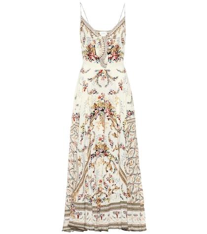 Camilla Embellished Printed Silk Dress