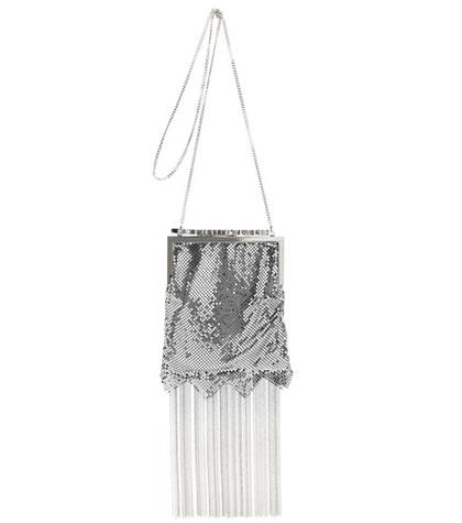 Prism Celeste Metal Mesh Shoulder Bag