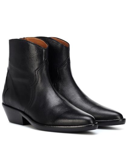 Isabel Marant Danstee Leather Ankle Boots