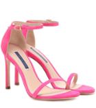 Alessandra Rich Nudistsong Suede Sandals