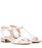 Burberry Casati Embellished Patent Leather Sandals