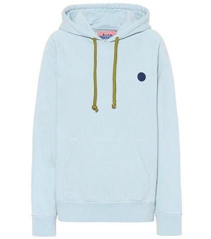 Preen By Thornton Bregazzi Blå Konst Hooded Cotton Sweatshirt