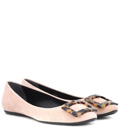 Max Mara Gromette Suede Ballet Flats
