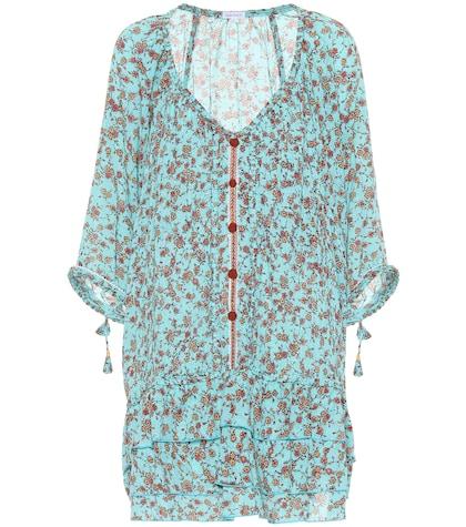 Valentino Foe Floral Cotton Minidress