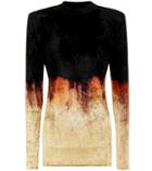 Victoria Beckham Velvet Turtleneck Top