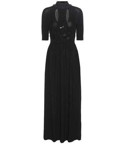 Fendi Embellished Knitted Virgin Wool Dress