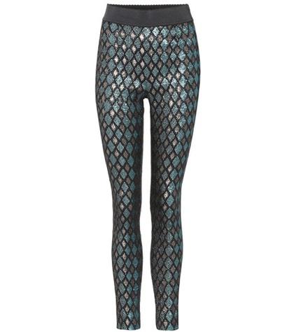 Dolce & Gabbana Lamé High-waisted Leggings