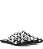 Loro Piana Embellished Suede Slippers