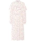 Valentino Polka-dot Stretch-silk Dress