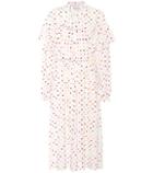 Valentino Polka-dot Stretch-silk Dress