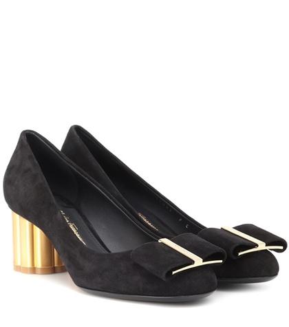 Salvatore Ferragamo Capua Suede Pumps