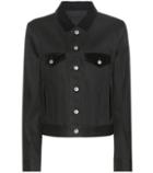 Acne Studios Top Denim Jacket With Velvet