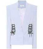 Mugler Embellished Crêpe Blazer