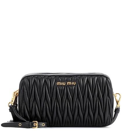 Helmut Lang Matelassé Leather Shoulder Bag