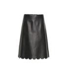 Redvalentino Leather Midi Skirt