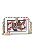 Polo Ralph Lauren Dolce Box Embellished Leather Clutch