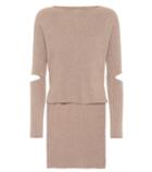 Live The Process Cut-out Cashmere-blend Sweater