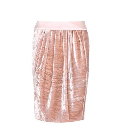 Jil Sander Navy Velvet Skirt