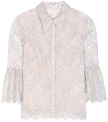 Erdem Alita Metallic Lace Blouse