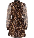 Moncler Printed Silk Minidress