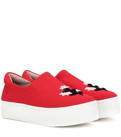 Christopher Kane Cici Platform Slip-on Sneakers