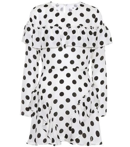 Valentino Polka-dot Silk Minidress