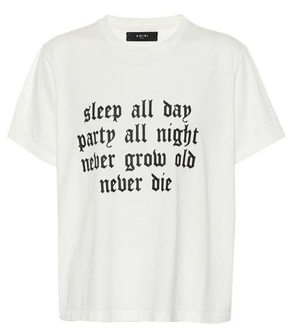Amiri Printed Cotton T-shirt