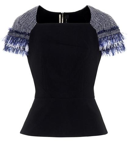 Roland Mouret Leyburn Crêpe Top