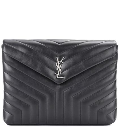 Saint Laurent Loulou Matelassé Leather Clutch