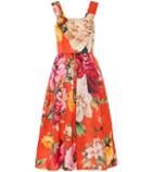 Dolce & Gabbana Embellished Silk Satin Dress