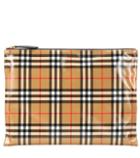 Valentino Large Coated Checked Pouch