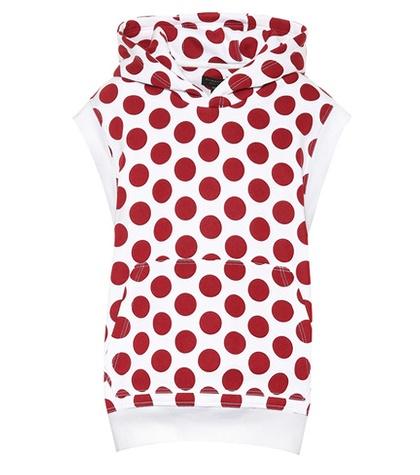 Burberry Sleeveless Polka-dot Hoodie