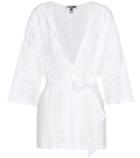 Jimmy Choo Palm Beach Check Organza Cotton-blend Shirt